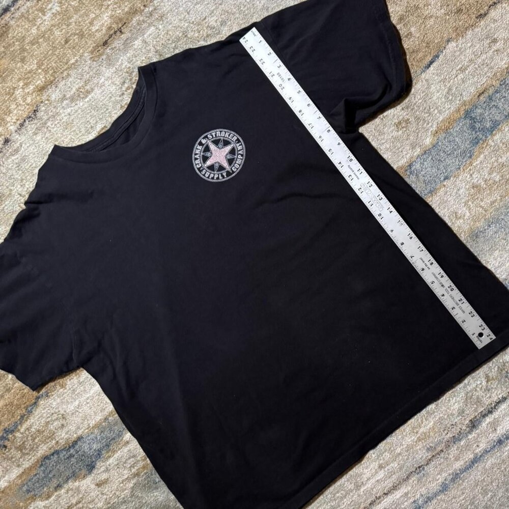 Vintage Crank & Stroker Black Streetwear Tee